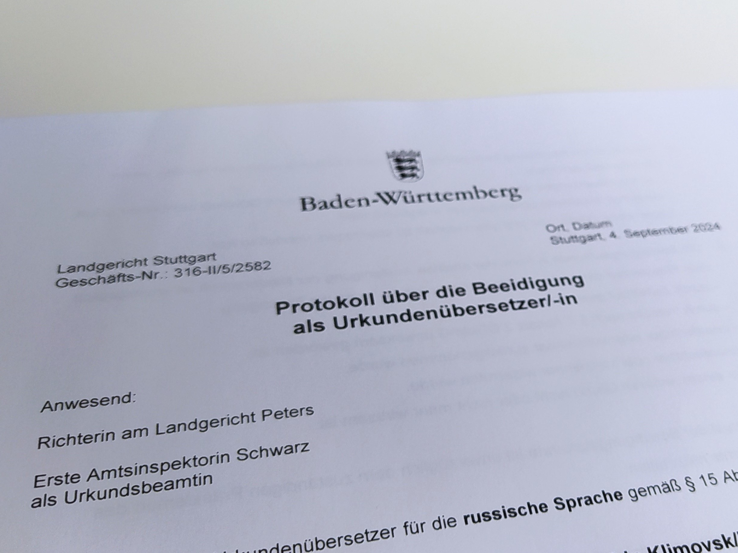 Der lange und verwinkelte Weg zur Vereidigung als Übersetzer